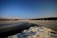 Was ist das? Elbe-Blaue Stunde-Eisgang-20 sek.Belichtung-minus 12 Grad (03.03.2018)